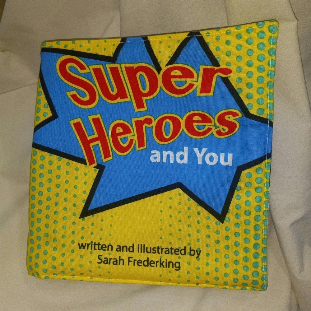 Classic Fabric/Cloth Childrens Book, Super Hero Plush‎ Book Handmade